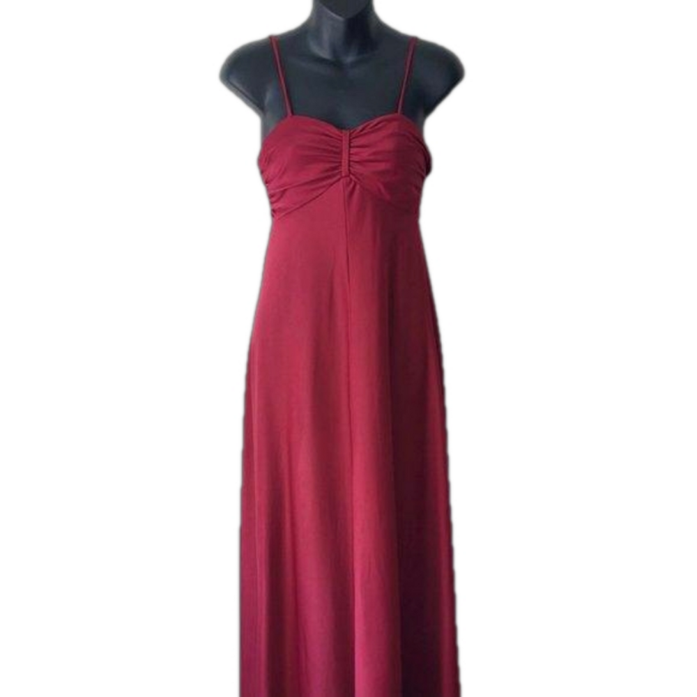 Vintage 1970s Russet/Rust Evening Dress, Sz Petite 2